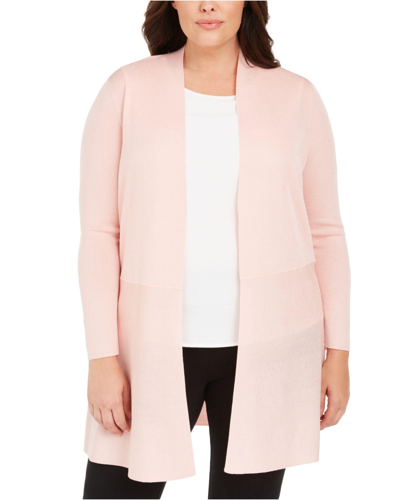 plus longline cardigan