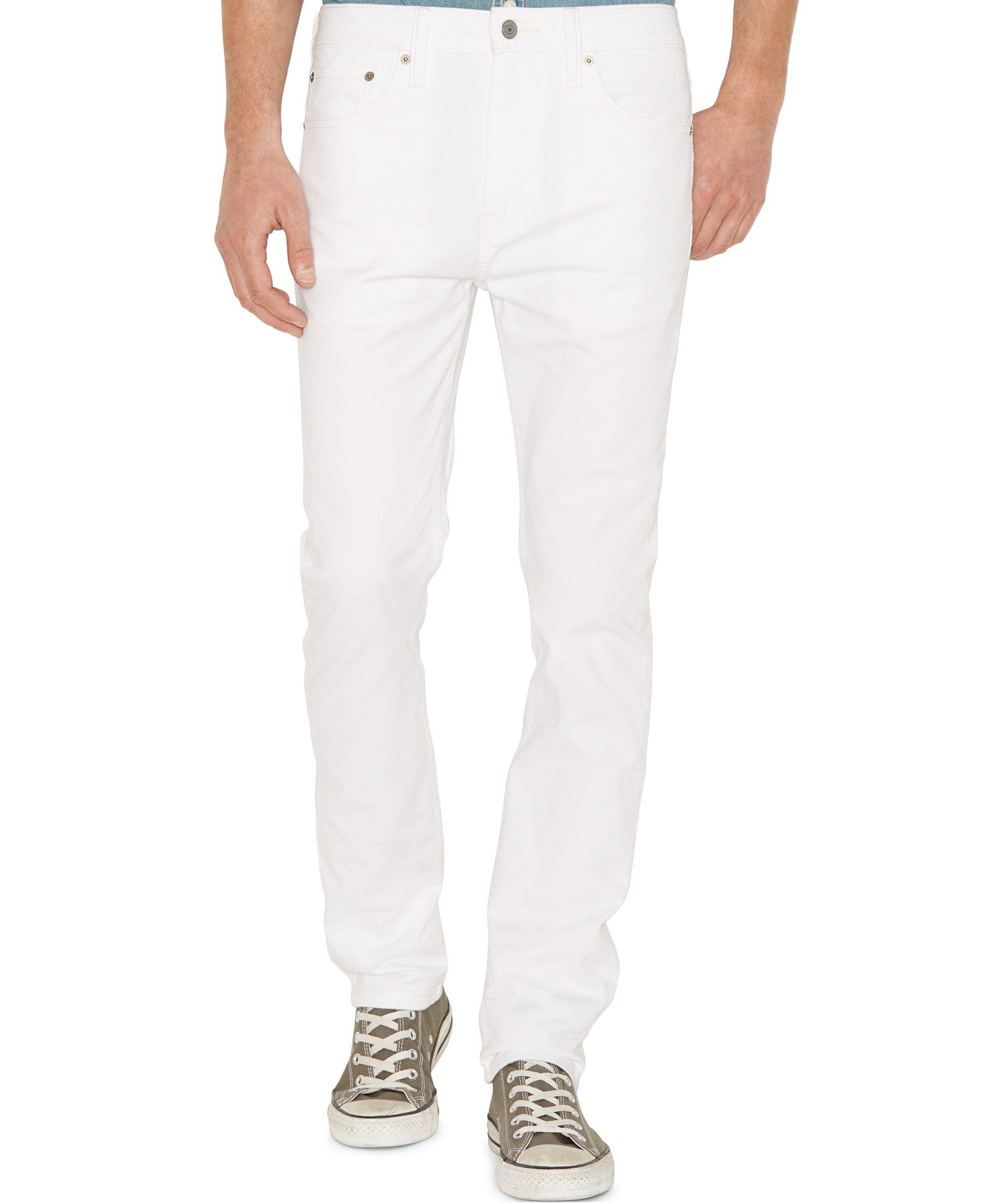 Levi's Denim 510 Skinny Fit Jeans in White for Men | Lyst