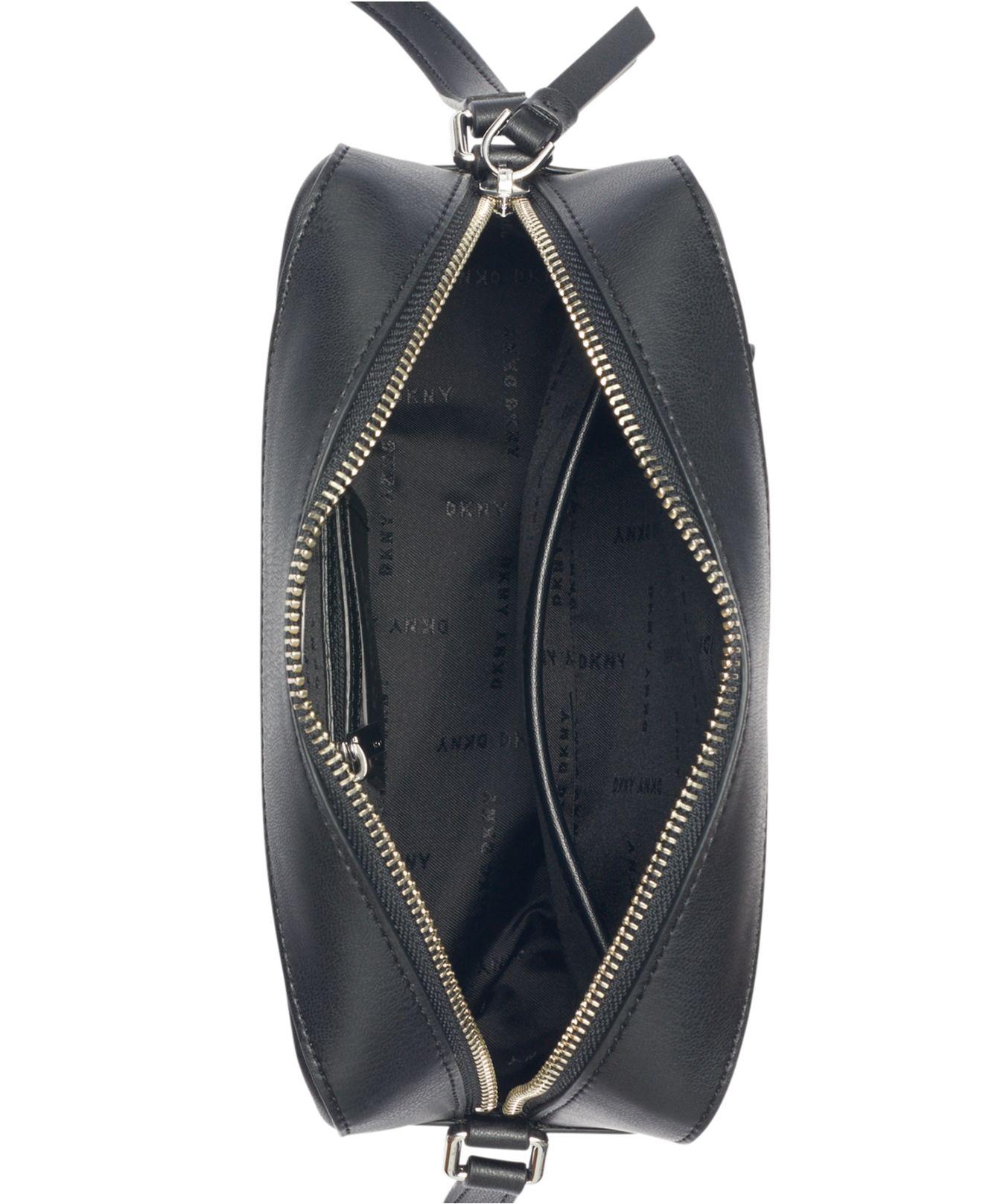 dkny tilly stacked logo camera bag
