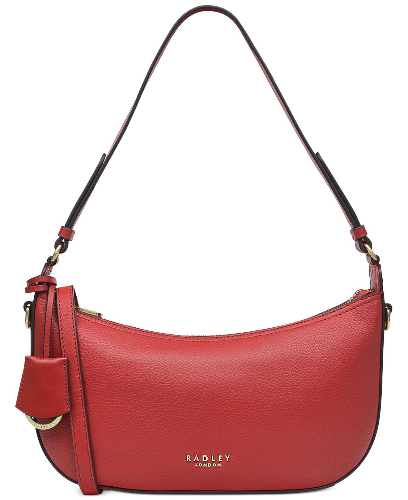 Radley Leather Small Zip Top Multiway Handbag in Crimson (Red) Lyst