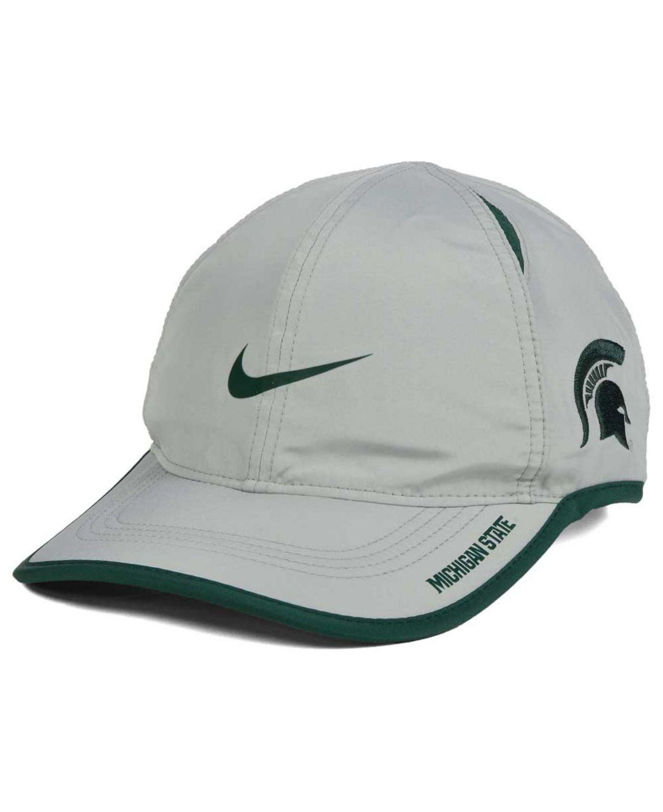 Nike Michigan State Spartans Featherlight Cap in Gray for Men
