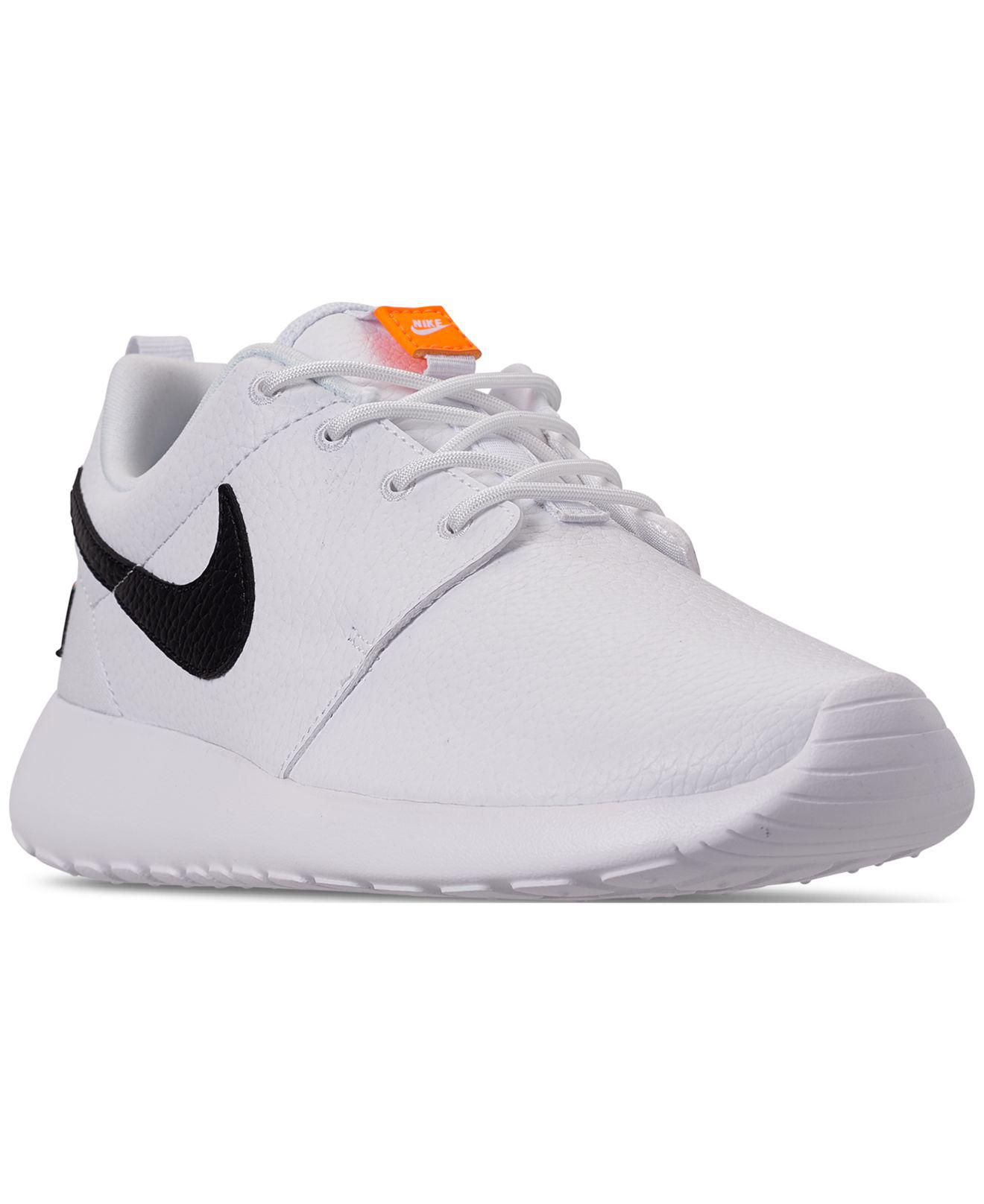 women's roshe one premium just do it casual sneakers from finish line