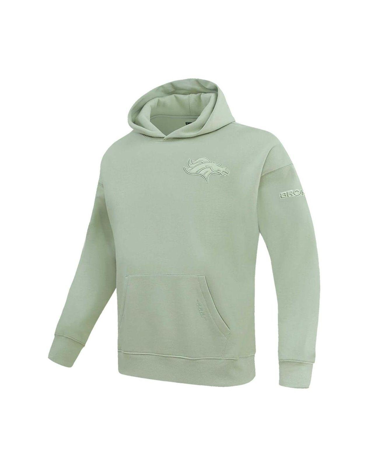 Women's Pro Standard Green Denver Broncos Neutral Pullover Sweatshirt