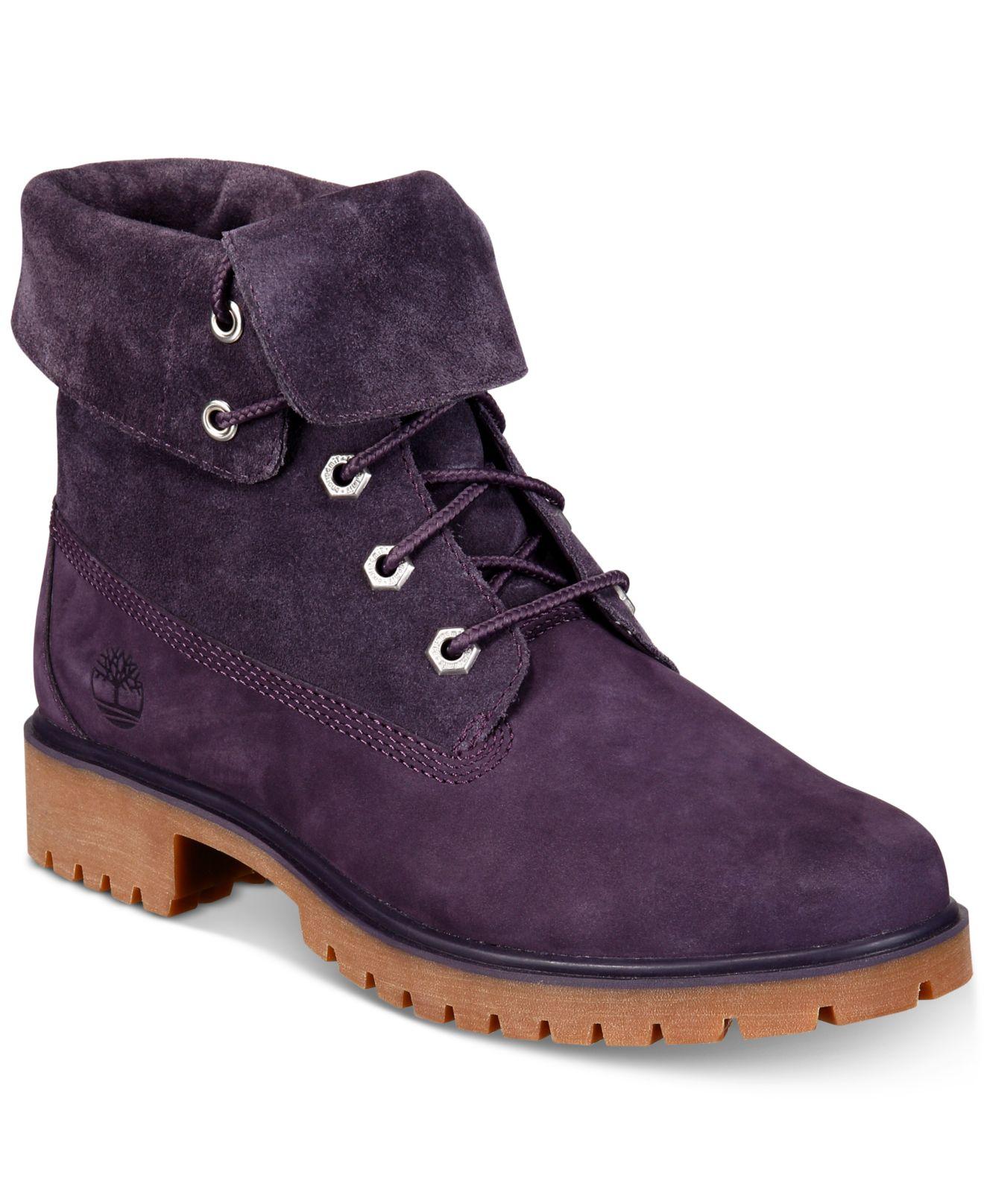 purple travel boots