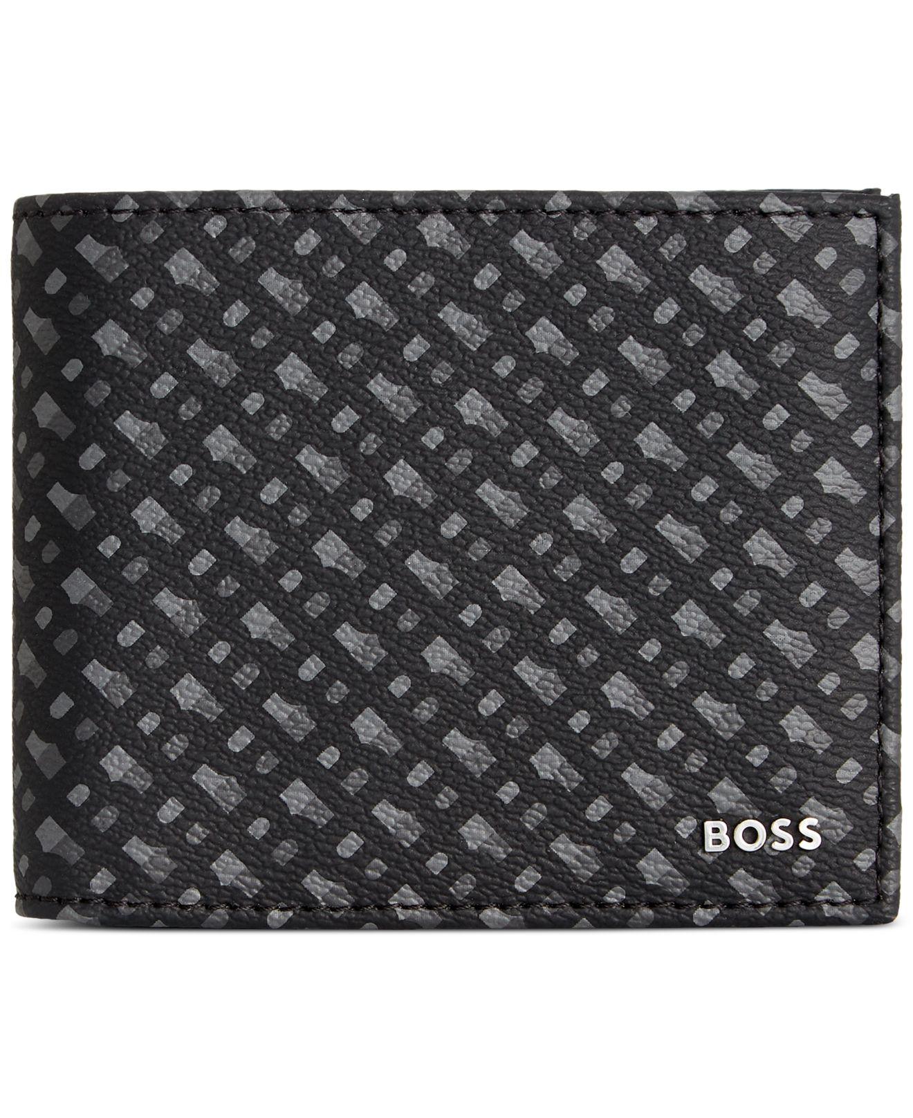 BOSS by HUGO BOSS Byron Fauxleather Monogram Rfid Trifold Wallet in