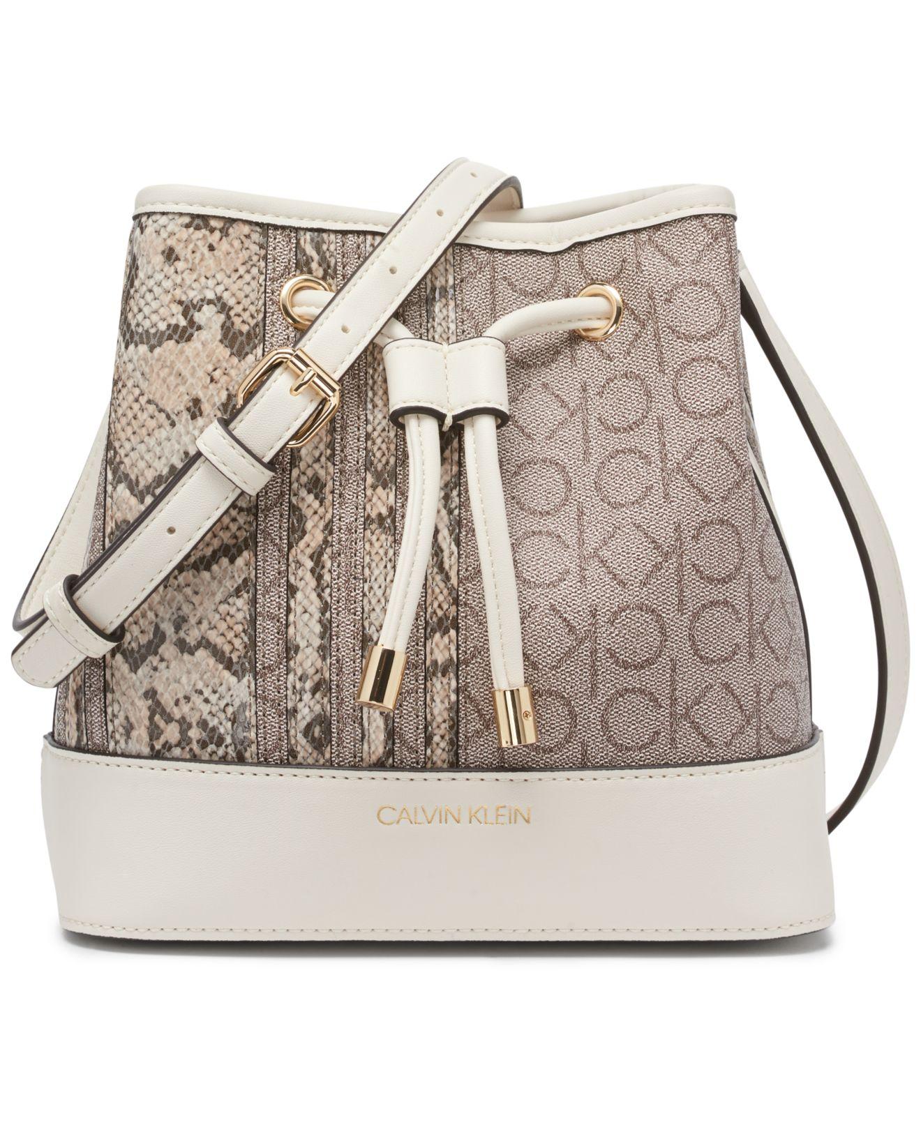 Calvin Klein Gabrianna Mini Bucket Bag | Lyst