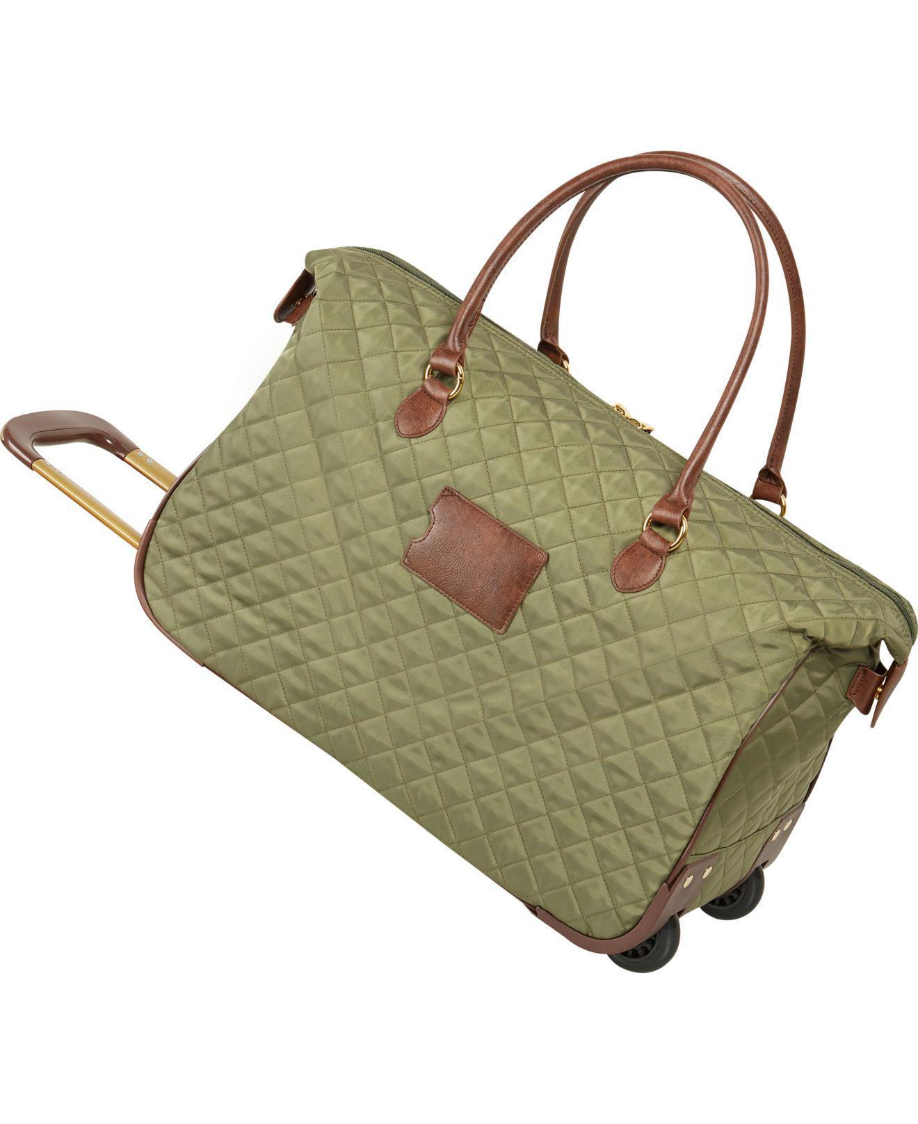 Anne Klein Synthetic Wheeled Duffle Bag 