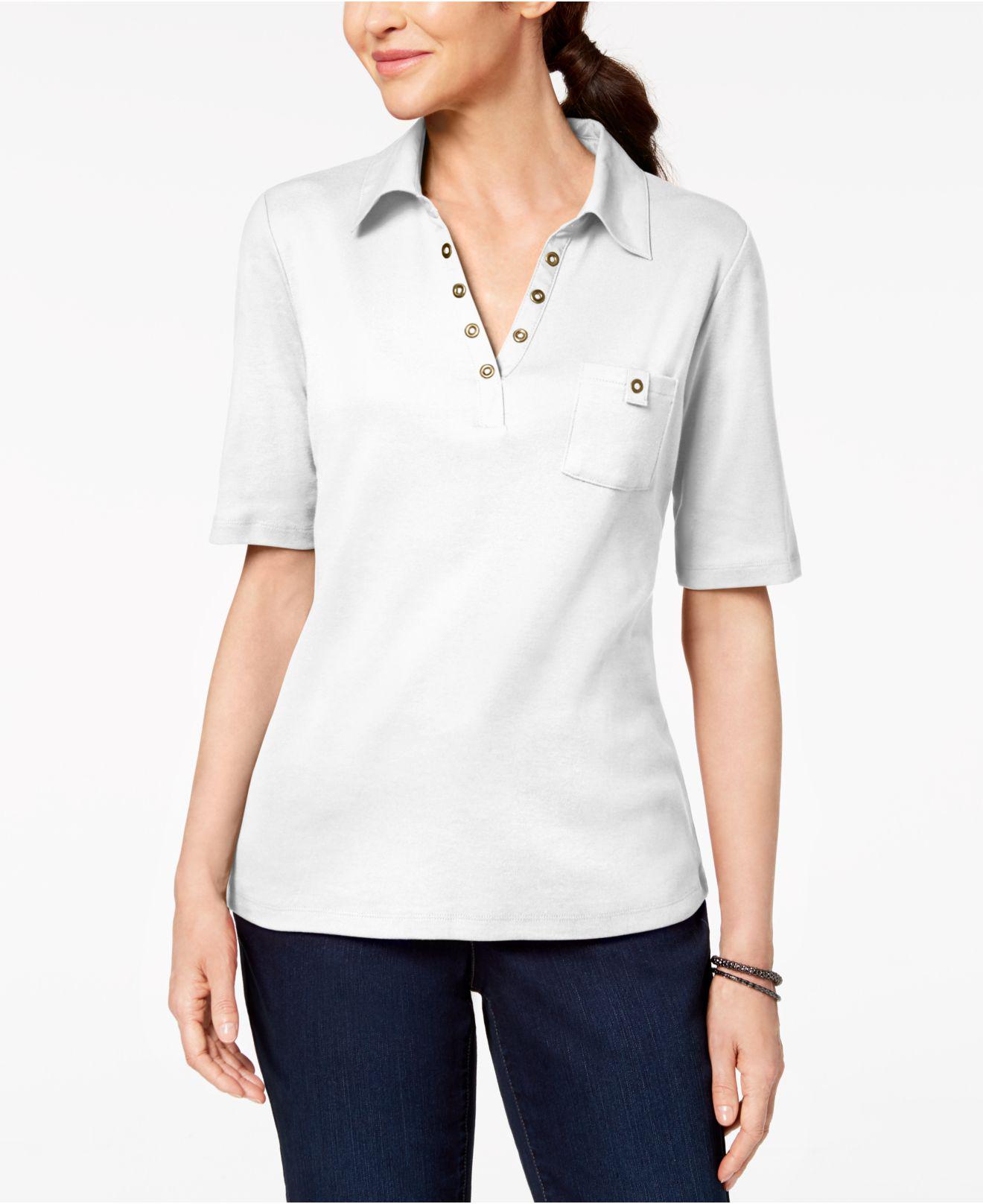 macys womens polo