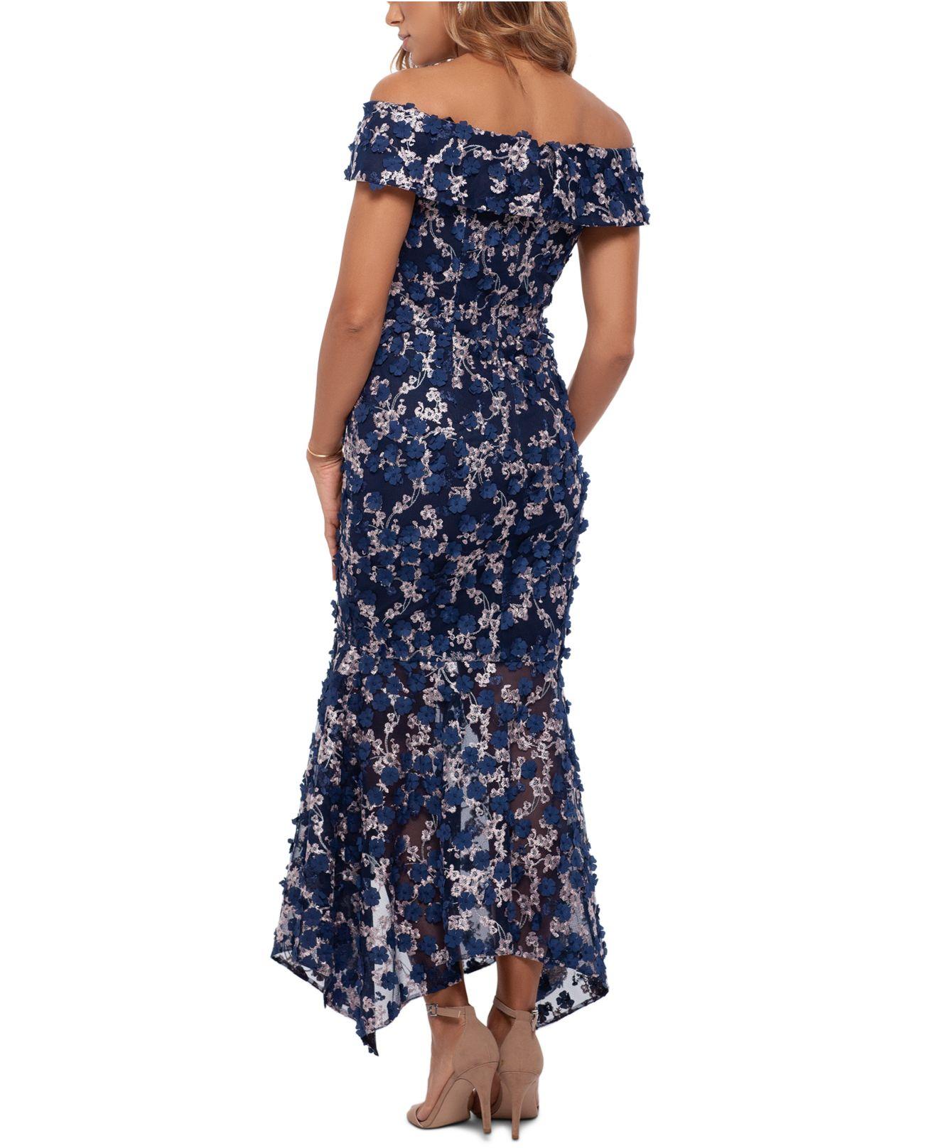 3d-floral Off-the-shoulder Gown ...