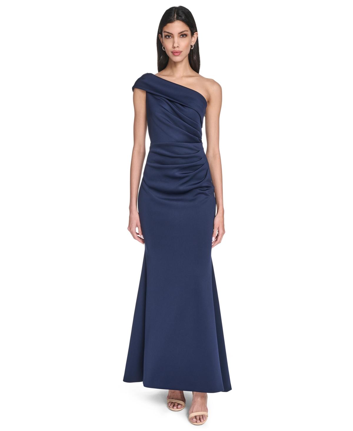 eliza j asymmetrical dress Eliza J Lace A-Line Dress, Blue / 2