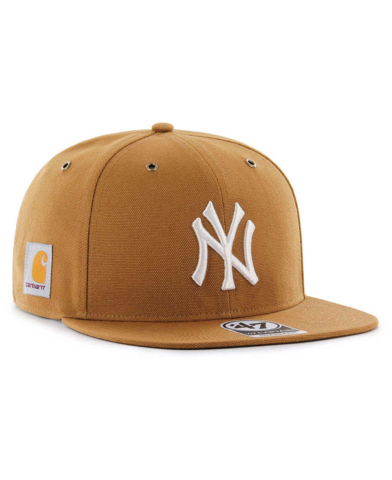 47 Brand New York Yankees Carhartt Captain Cap in Brown for Men | Lyst