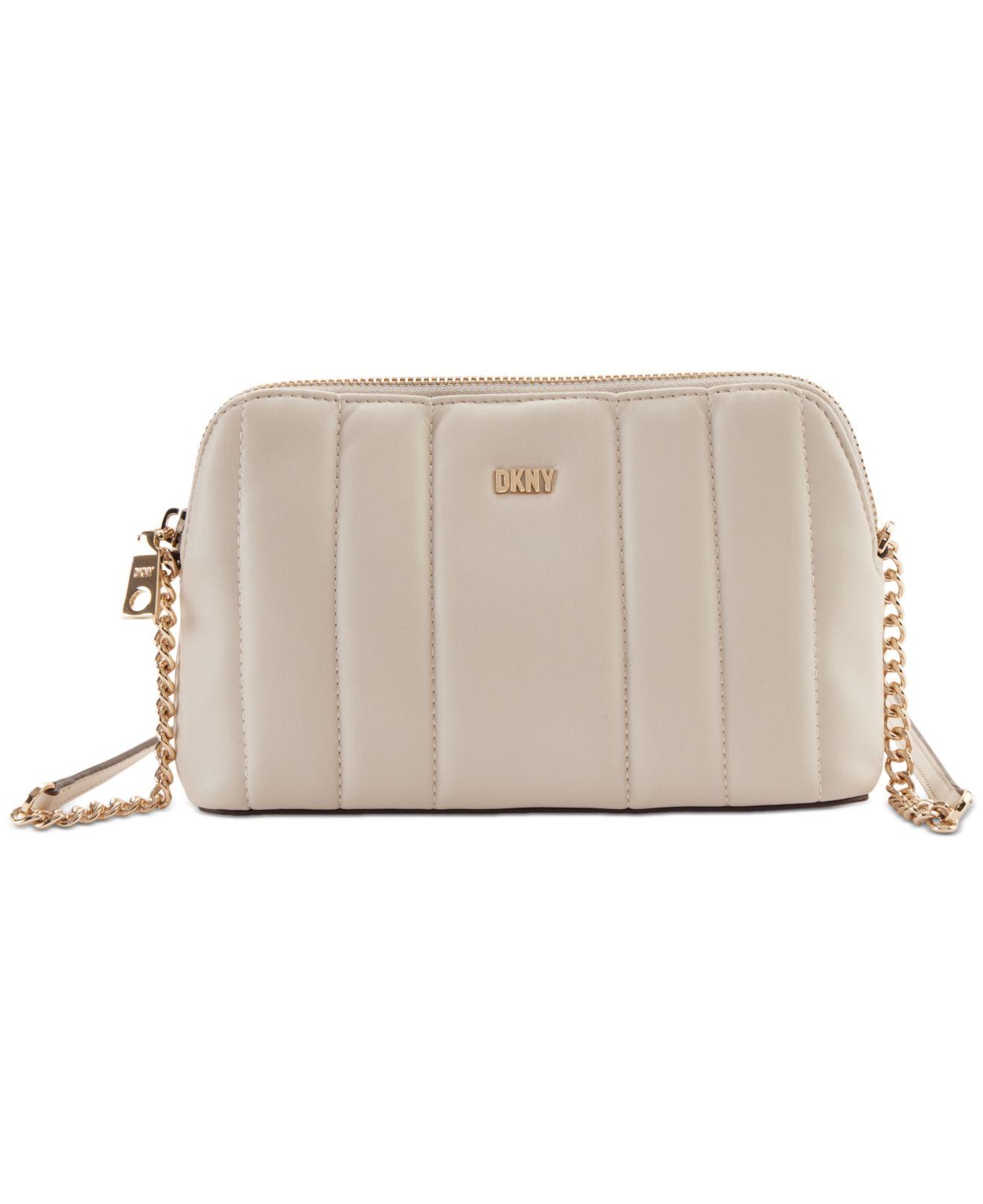 DKNY Lexington Dome Quilted Crossbody in Natural Lyst