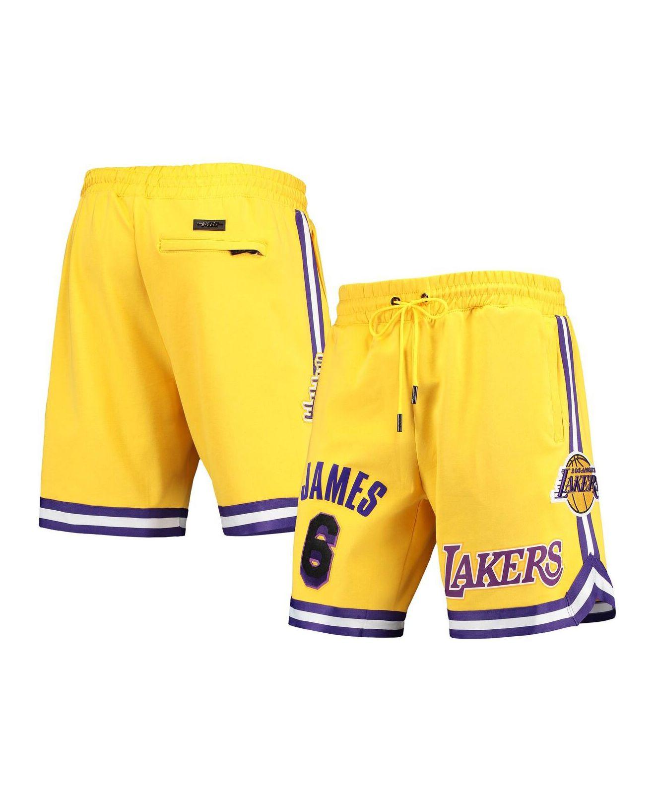 Pro Standard Lebron James Gold Los Angeles Lakers Player Replica Shorts in  Yellow for Men | Lyst