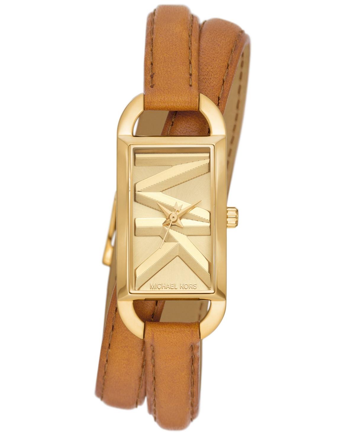 Michael Kors Mk4721 - Empire Three-hand Double Wrap Leather Watch