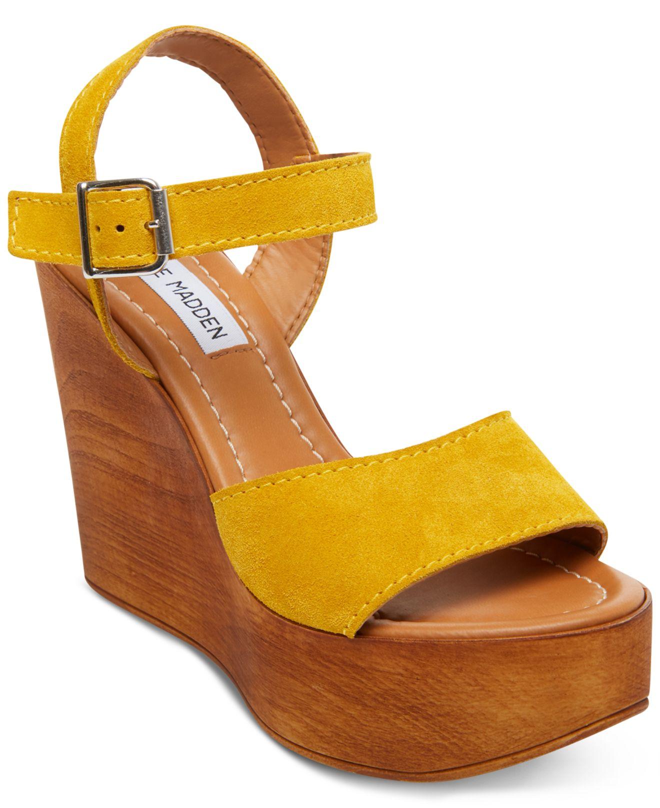 steve madden wooden wedges