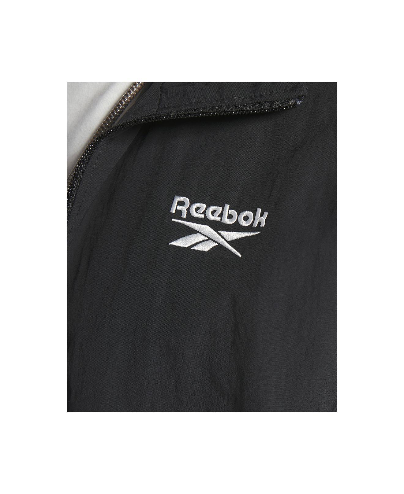 Reebok Classics Vector Regular-fit Pieced Logo Full-zip Track Jacket in  Black for Men | Lyst
