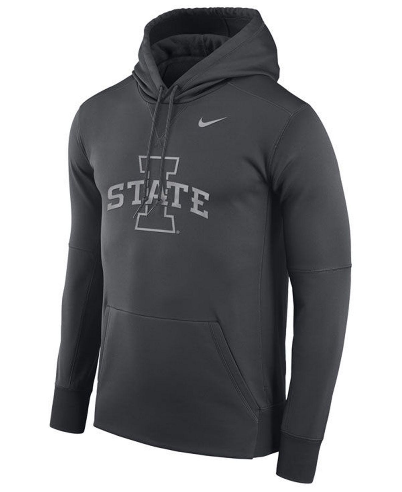 Nike Synthetic Iowa State Cyclones Flash Logo Hooded Sweatshirt in  Anthracite (Gray) for Men - Lyst