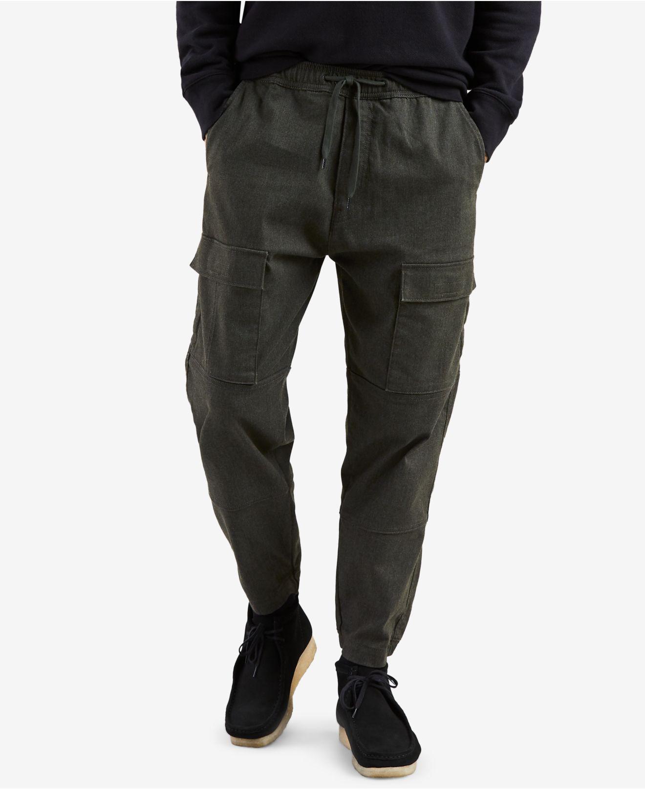 Levi's Cotton Utility Essentials Stretch Cargo Joggers in Black for Men -  Lyst