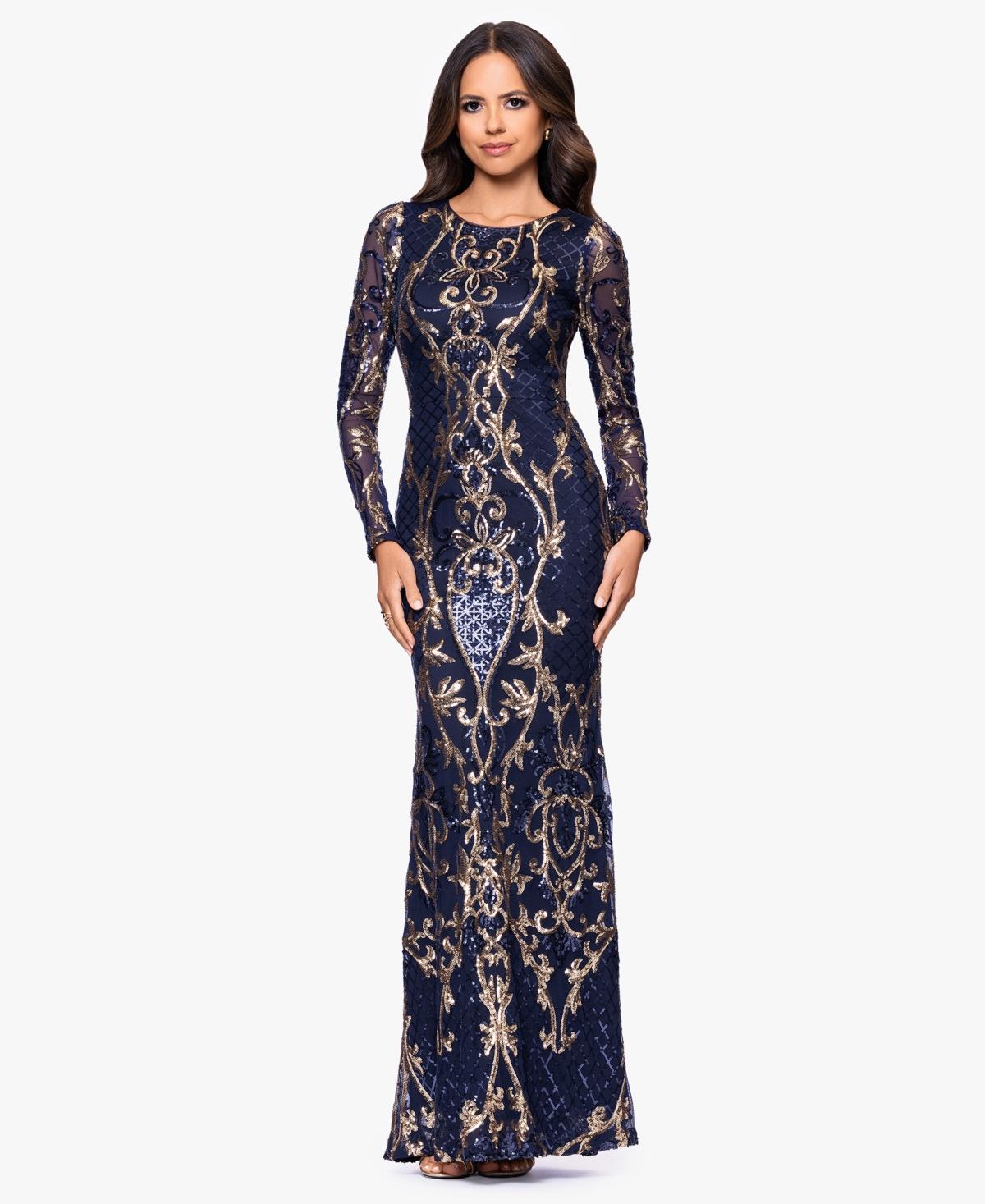 B & A by Betsy and Adam Crewneck Dress in Blue | Lyst