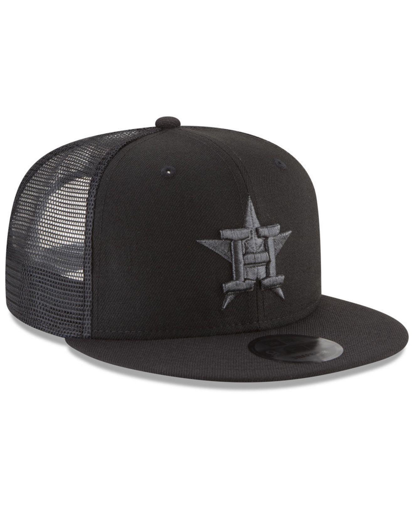 Houston Astros '47 2021 World Series Trucker Mesh Adjustable Snapback Hat-  Black