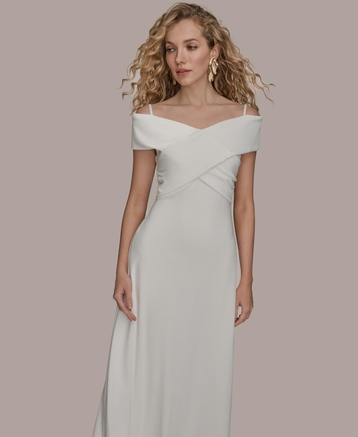 donna karan criss cross off shoulder dress Price History of Donna Karan New York Women's Criss-Cross Off-Shoulder Dress from macys