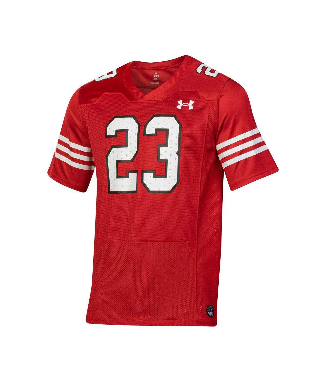 Men's Under Armour #1 White Texas Tech Red Raiders Alternate