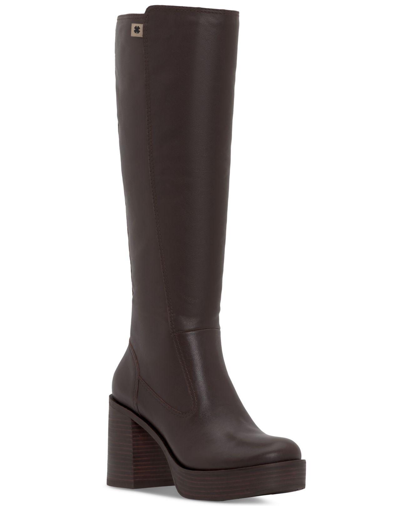 odillie knee high platform boot