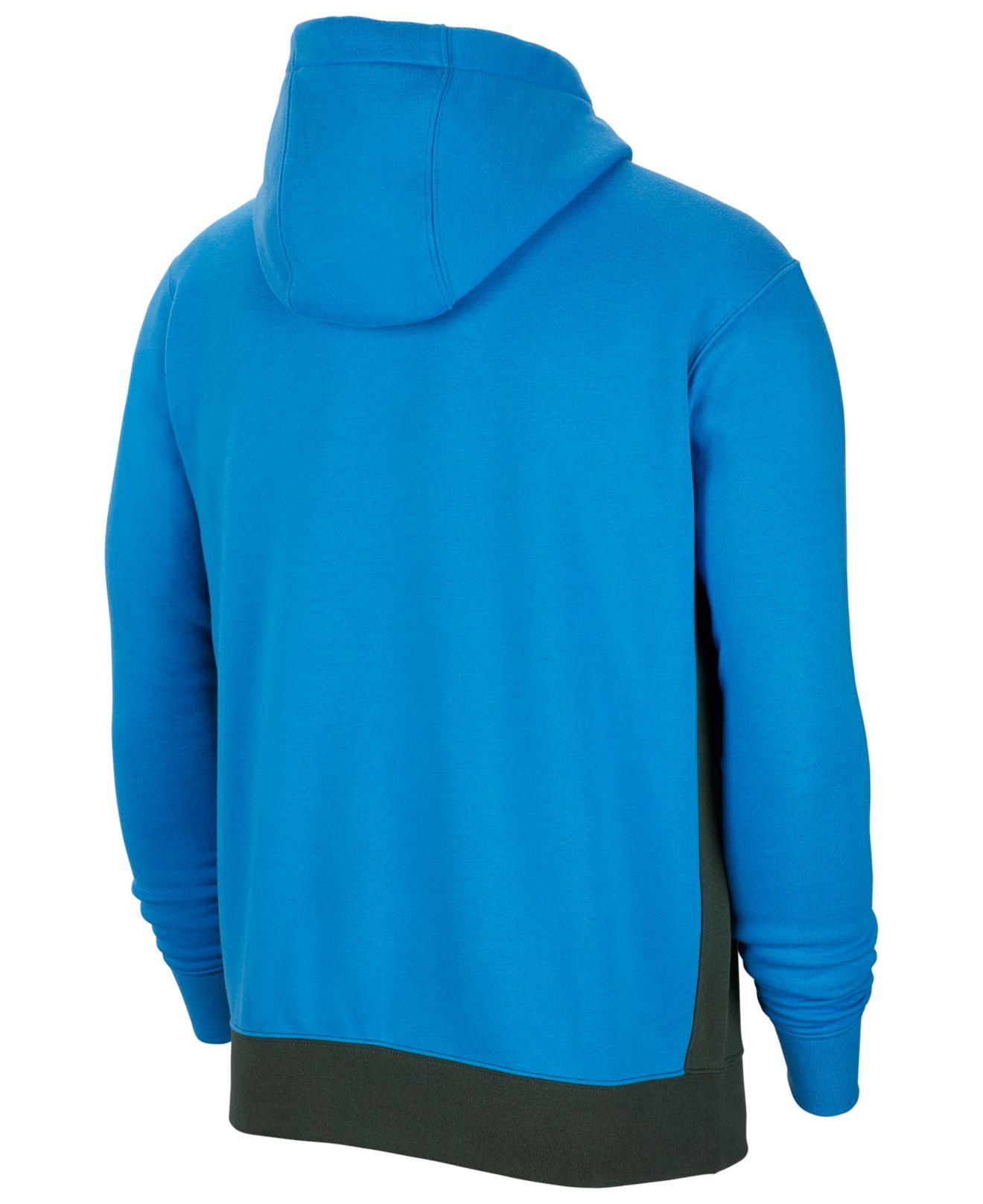 nike club fleece half zip