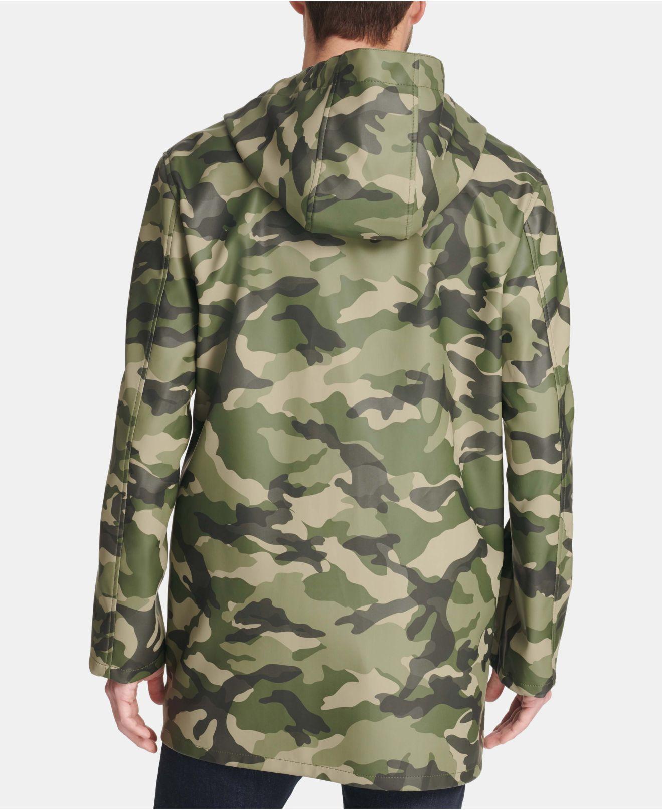 Tommy Hilfiger Synthetic Midlength Rain Jacket, Created For Macy's in