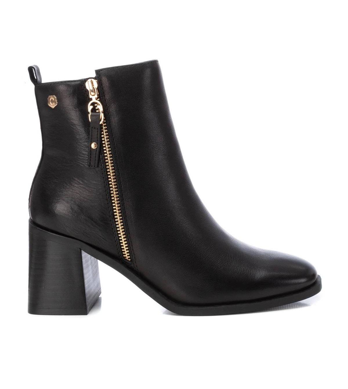 Xti Leather Booties Carmela Collection By in Black | Lyst