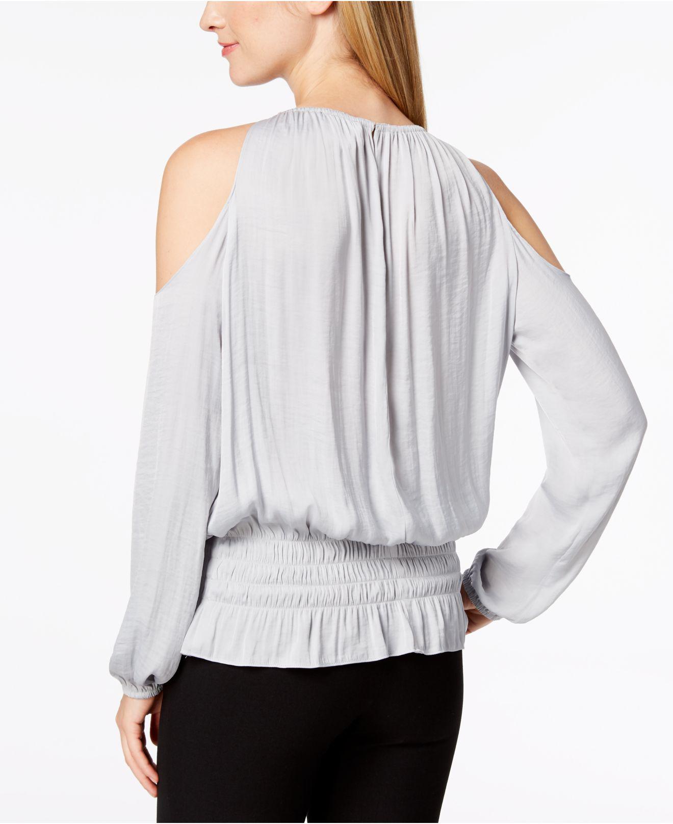 silver blouse macys