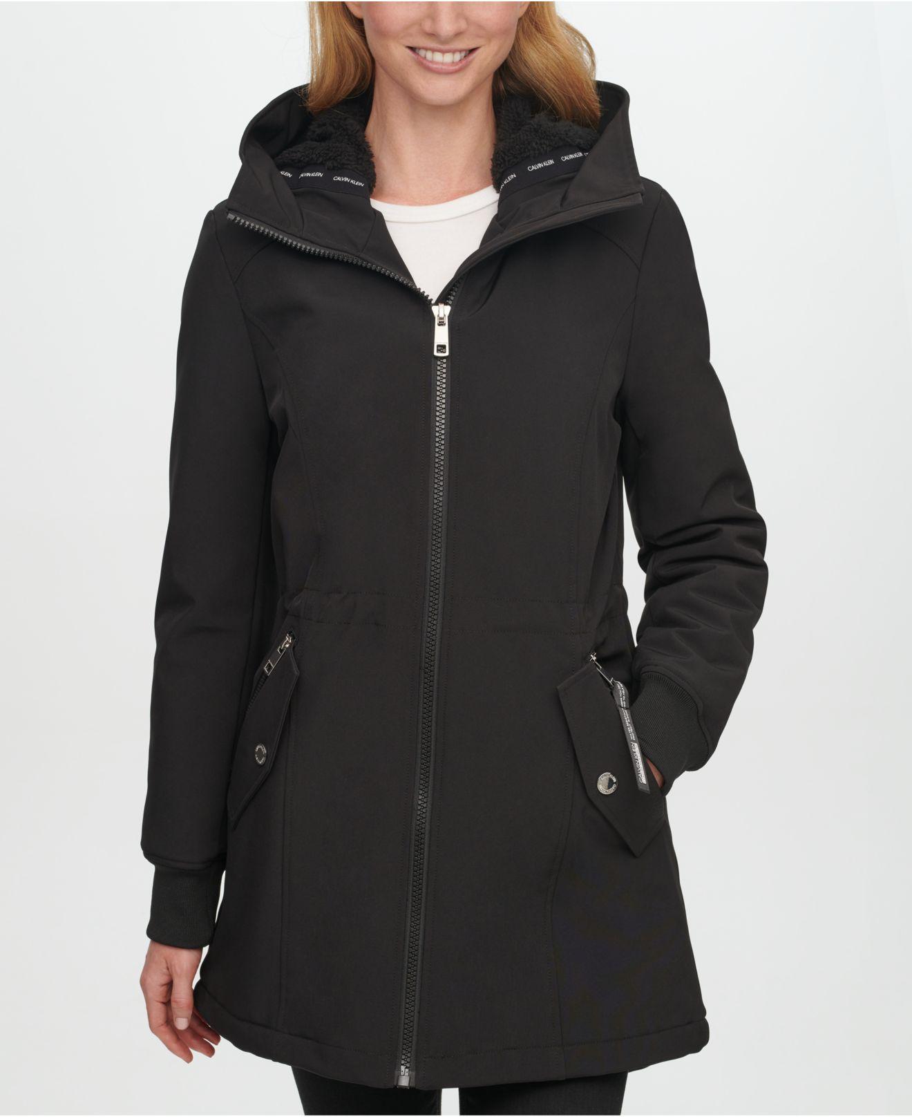 petite hooded rain jacket
