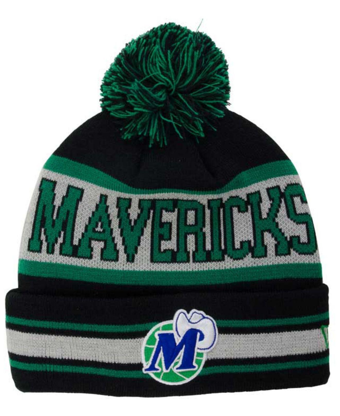 KTZ Dallas Mavericks Fashion Biggest Fan Knit Hat in Green ...