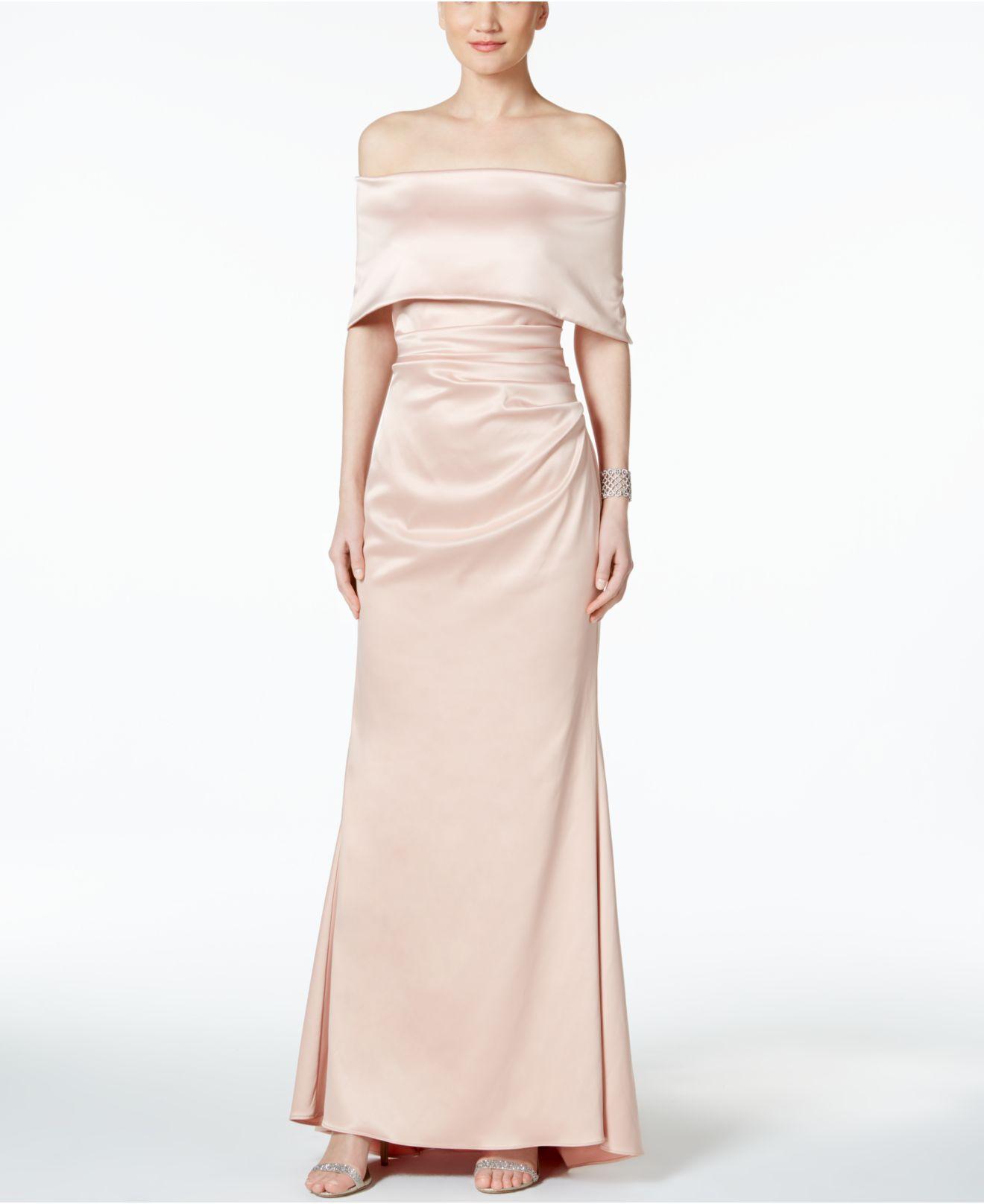 off the shoulder gown vince camuto