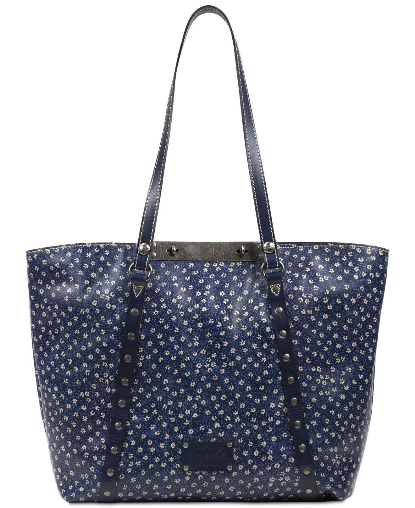 NWT PATRICIA NASH Blue Denim Daises Floral Leather Lareto Crossbody Bag