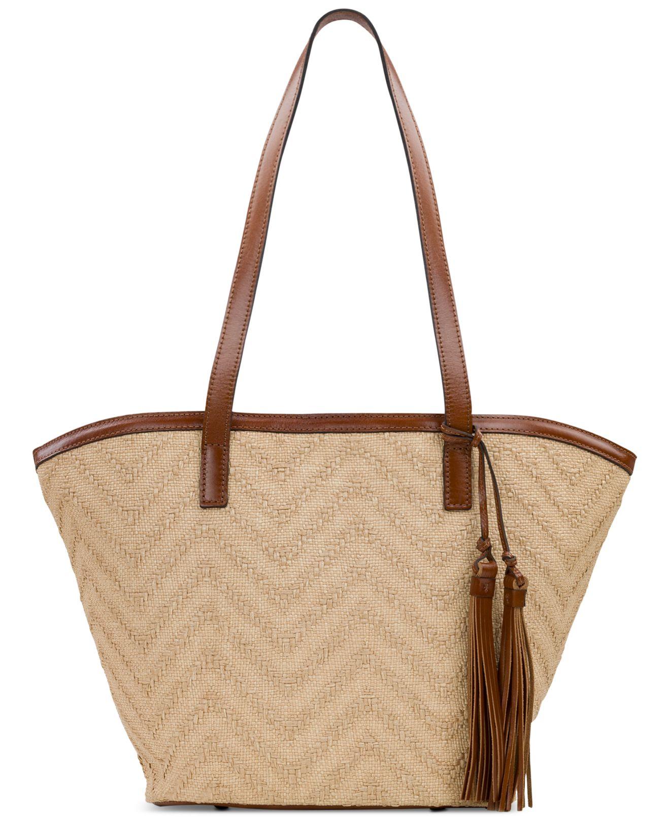 Patricia Nash Lyon Marconia Natural Zig-zag Large Tote in Brown | Lyst