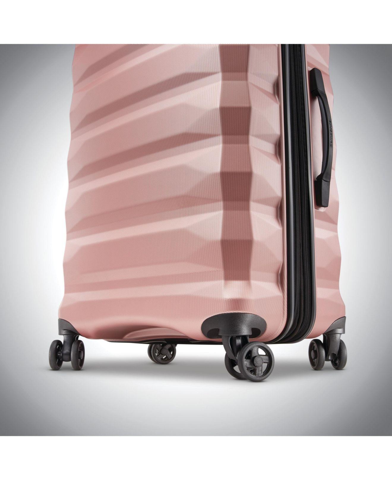 samsonite rose gold suitcase
