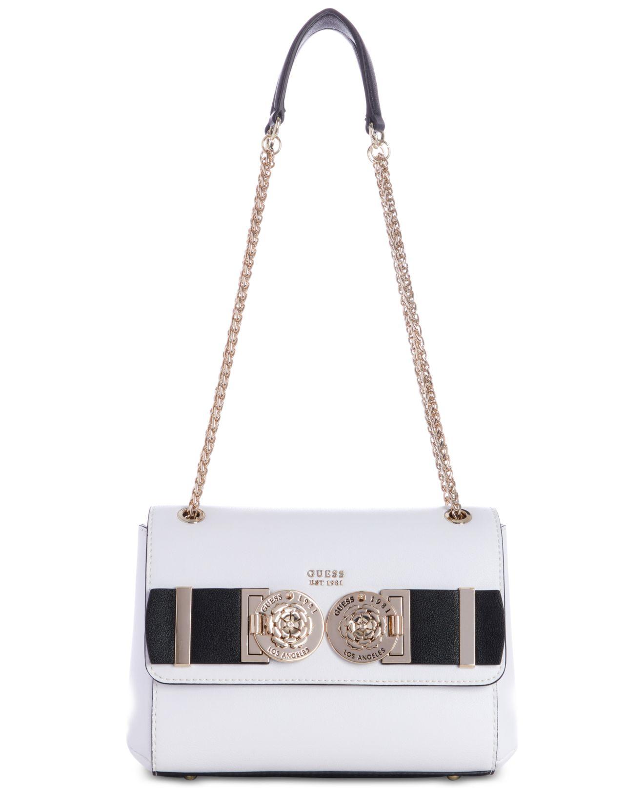 Guess Carina Crossbody in White - Lyst