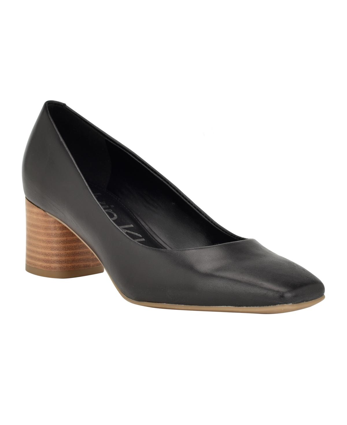 calvin klein block heel