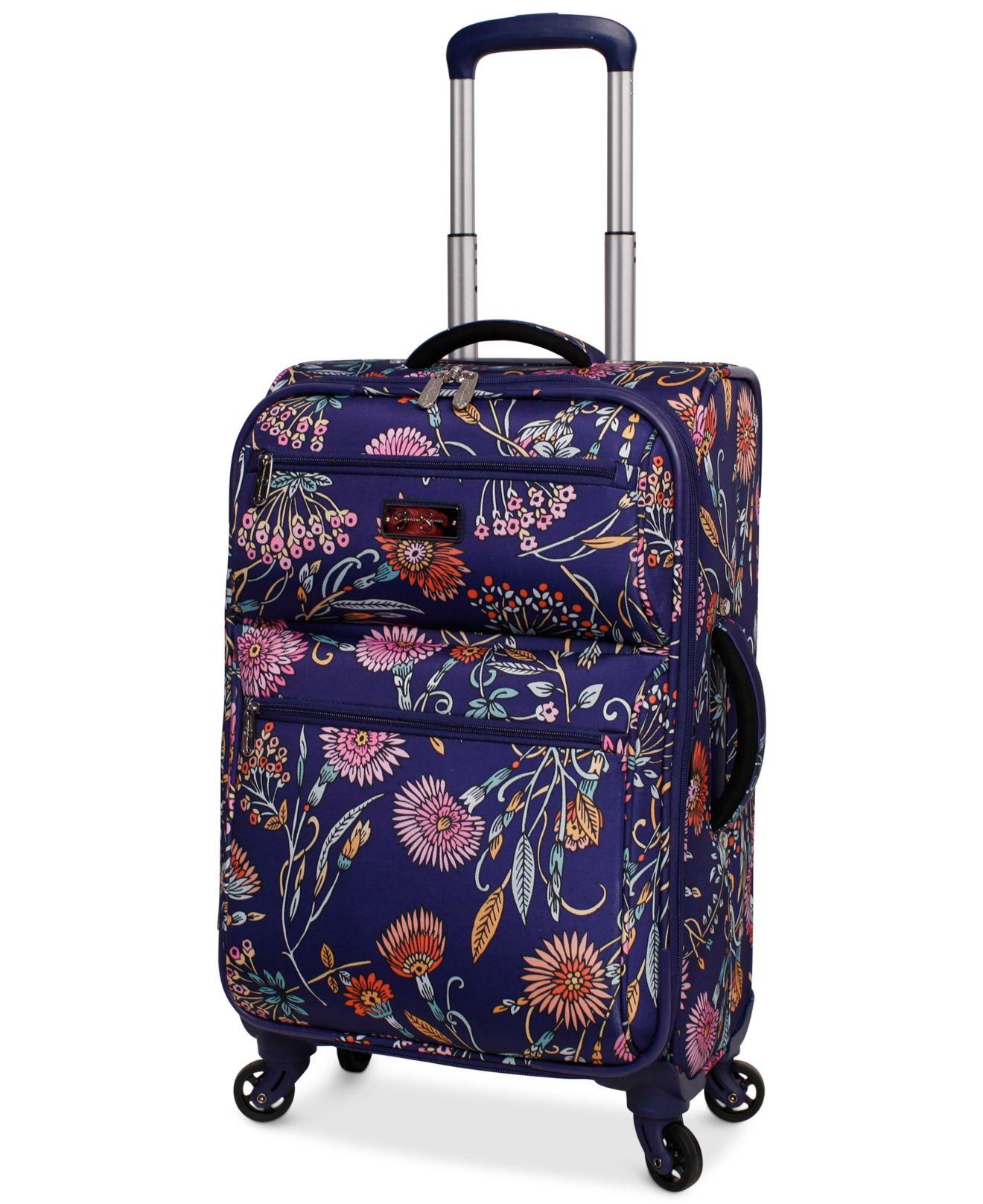 Jessica Simpson Synthetic Cascade 21" Expandable Spinner Suitcase in