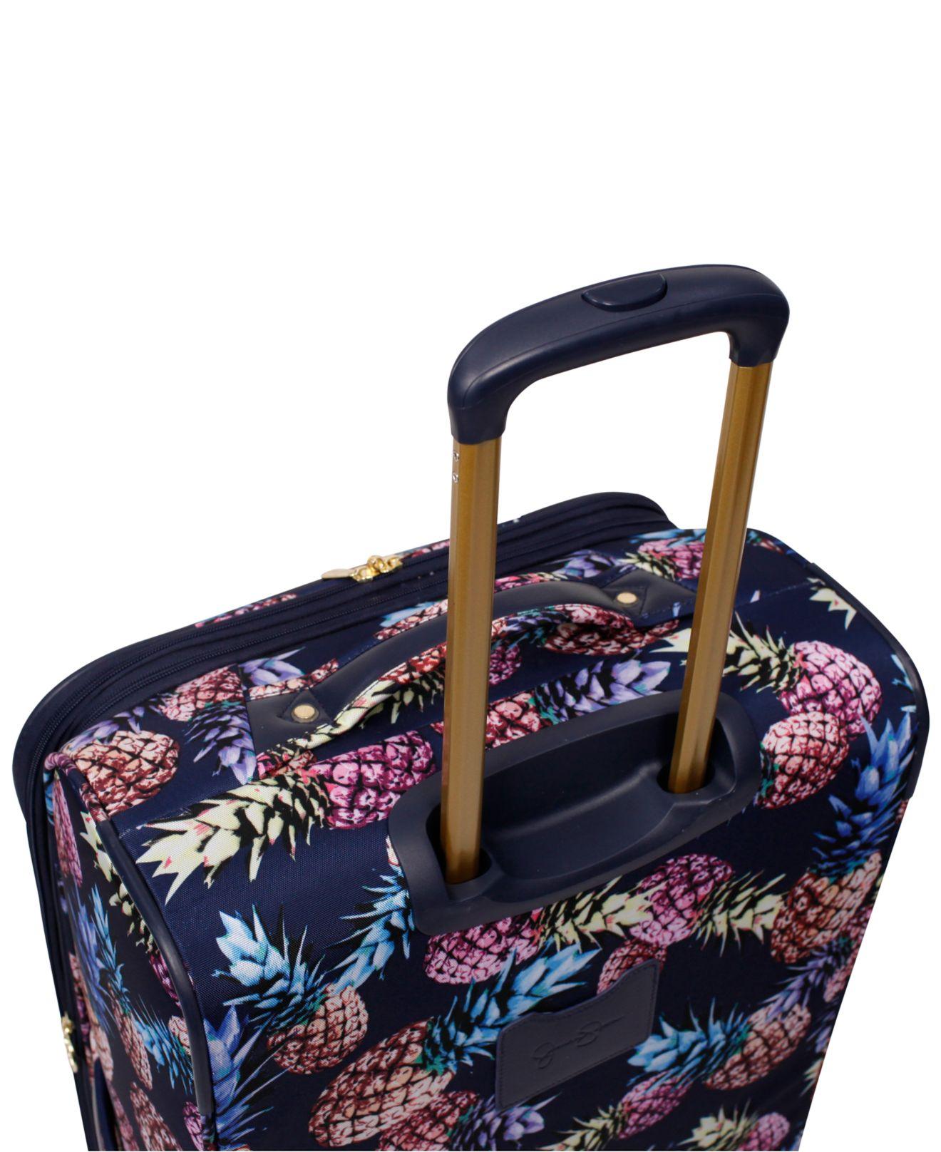 Jessica Simpson Synthetic Pineapple 25" Expandable Spinner Suitcase in