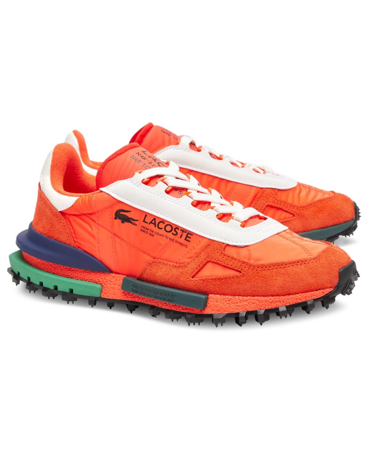 Lacoste Elite Active Lace-up Sneakers in Orange for Men | Lyst