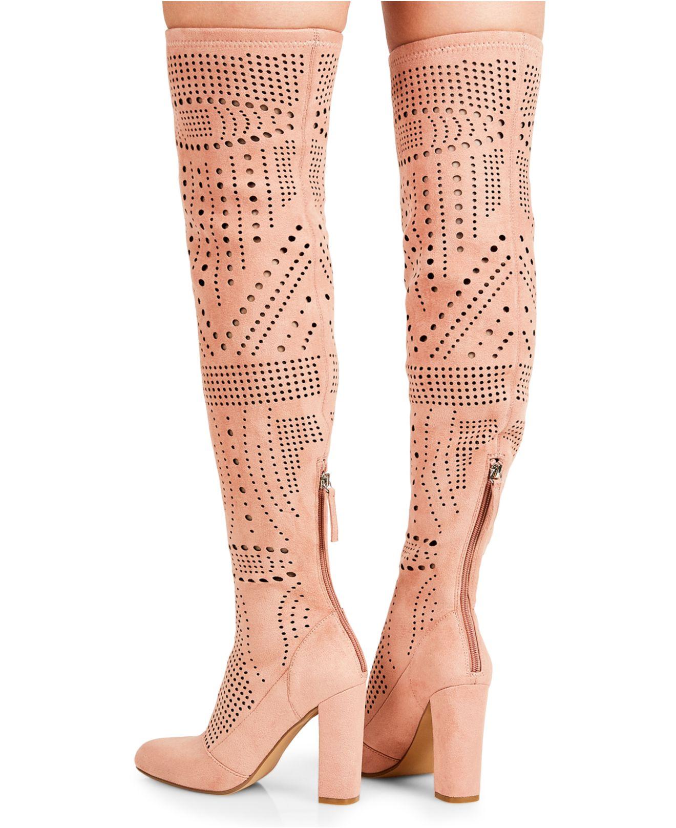 steve madden over the knee heel boots