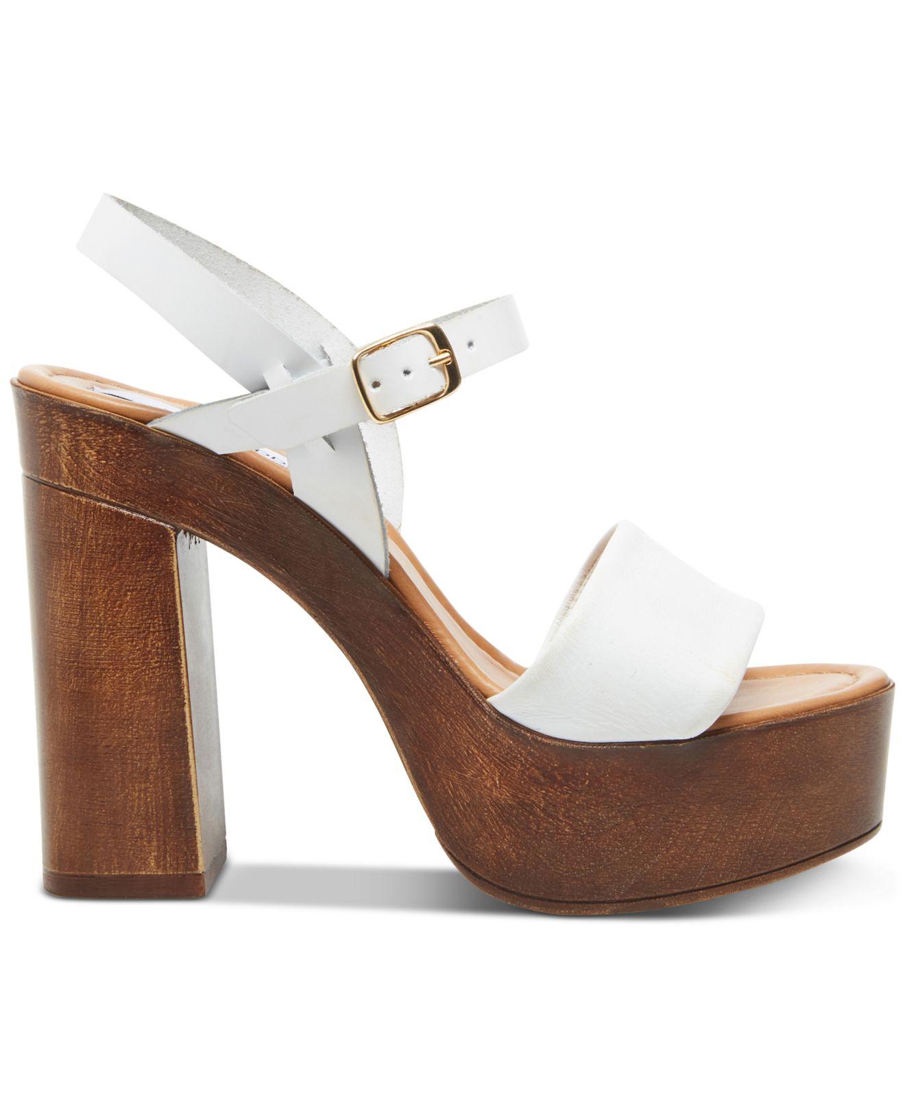 Steve Madden Leather Laurisa Wood 