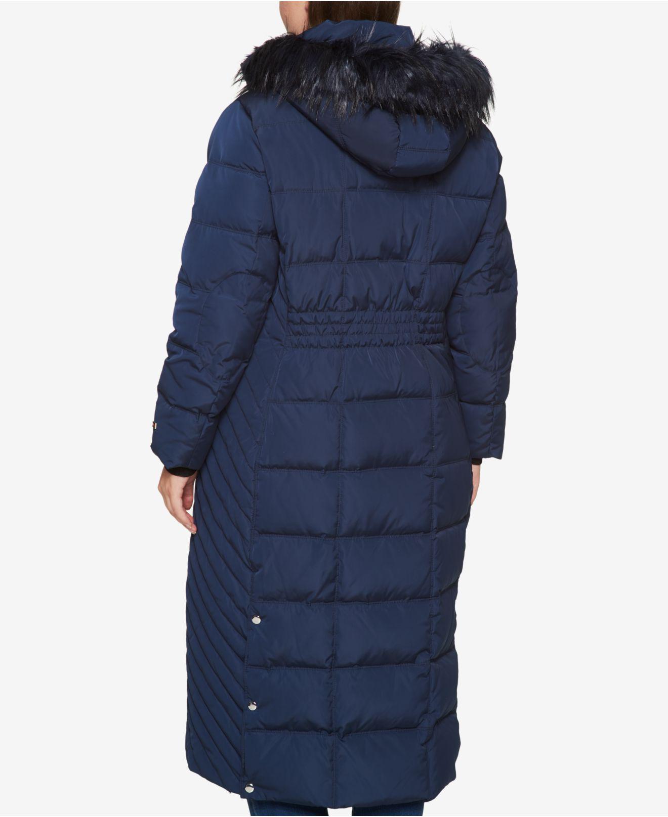 tommy hilfiger maxi puffer coat