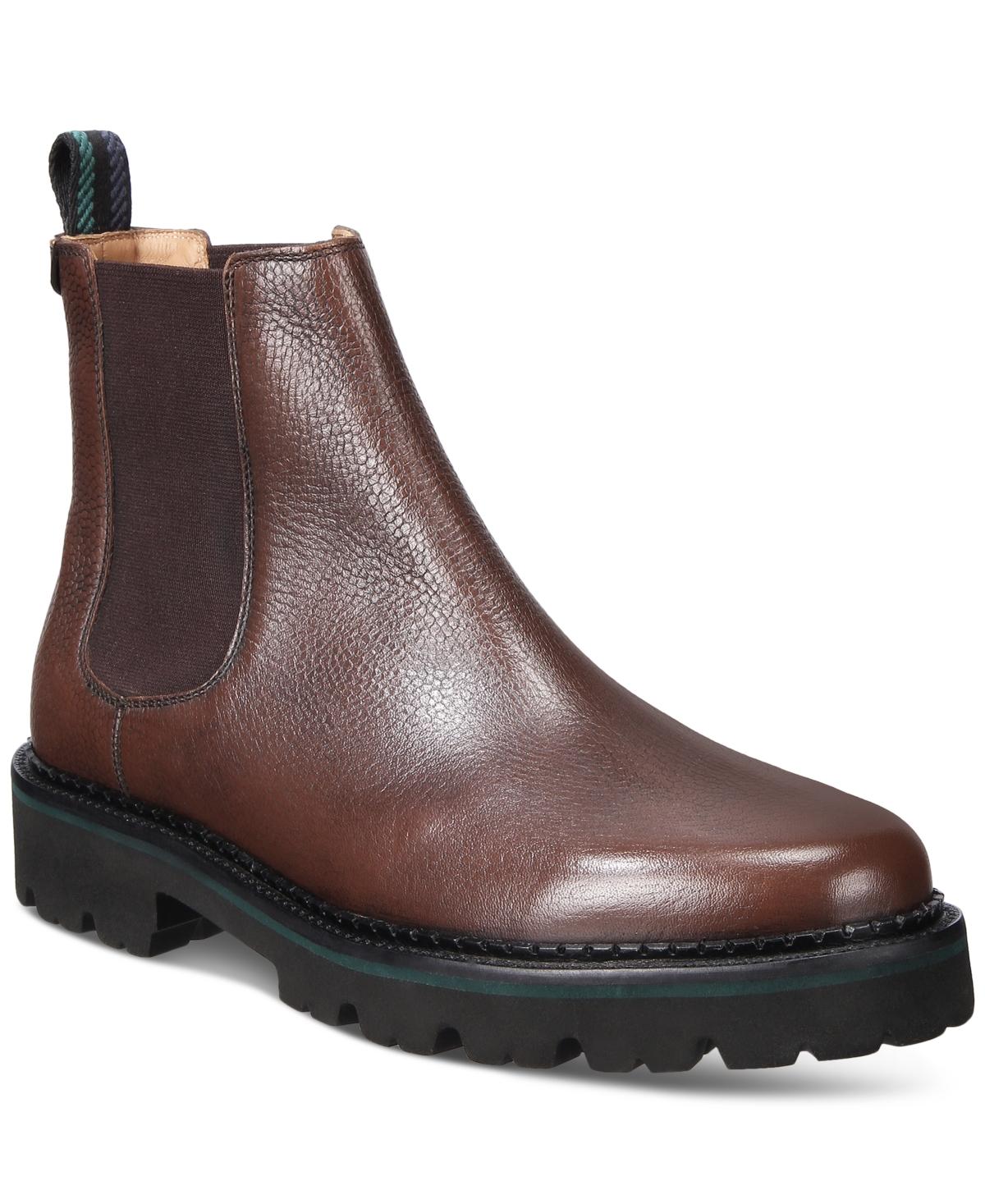 Ted Baker Scotch Grain Leather Chelsea Boots in Brown for Men | Lyst