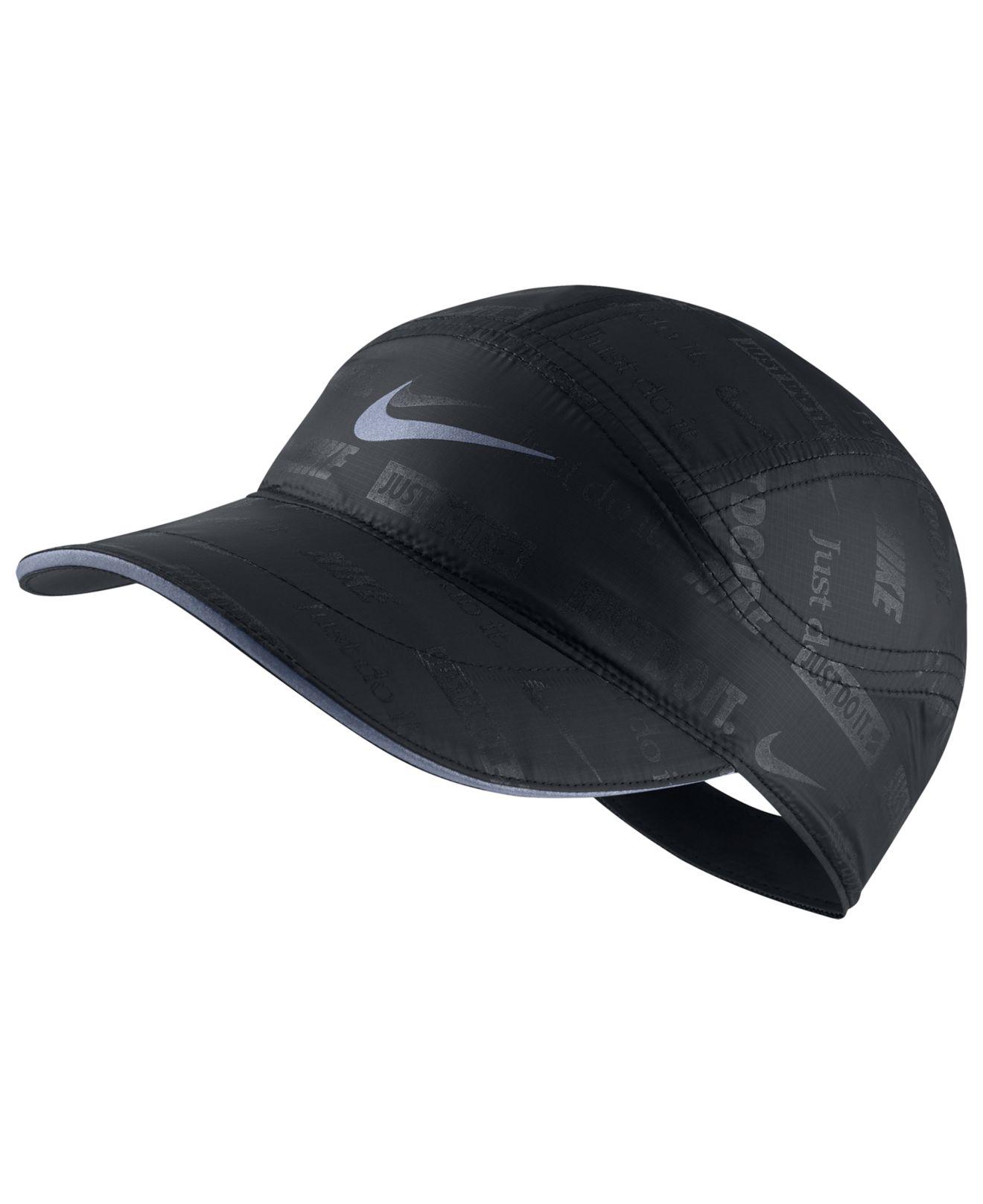 Nike Synthetic Tailwind Dri-fit Logo-print Hat in Black for Men | Lyst