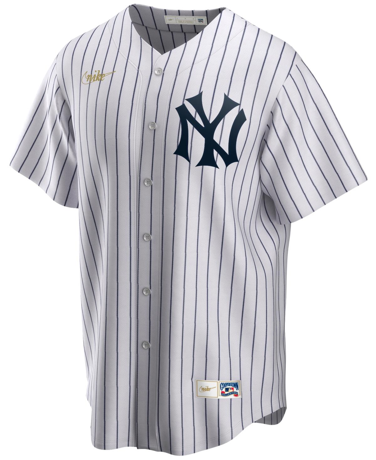 Nike Men's New York Yankees Coop Derek Jeter Player Replica Jersey - White/Navy