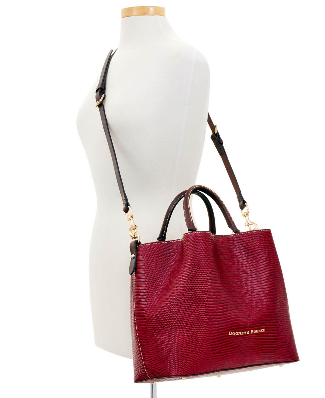 Dooney & bourke lizard embossed leather large barlow tote hot sale
