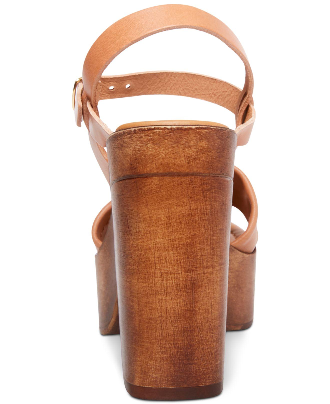 women's laurisa wood platform sandals